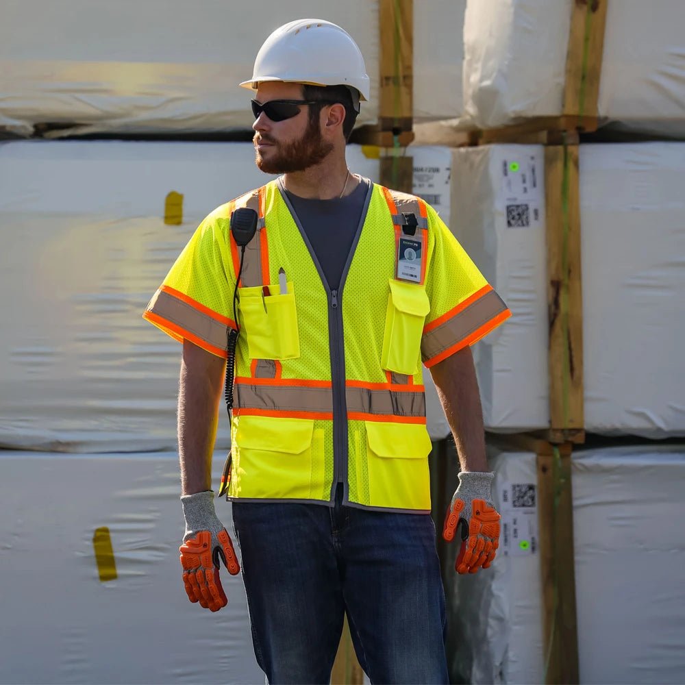 DV2533 Class 3 HiVis Contrast Viz - Cool Safety Vest - Custom Craft Solution