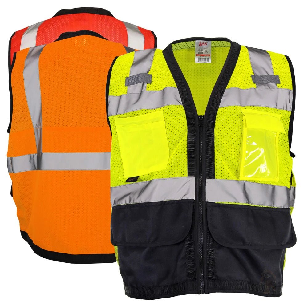 1201/1202 Class 2 Premium Heavy Duty Multi - Pocket Vest - Custom Safety Vests hero image