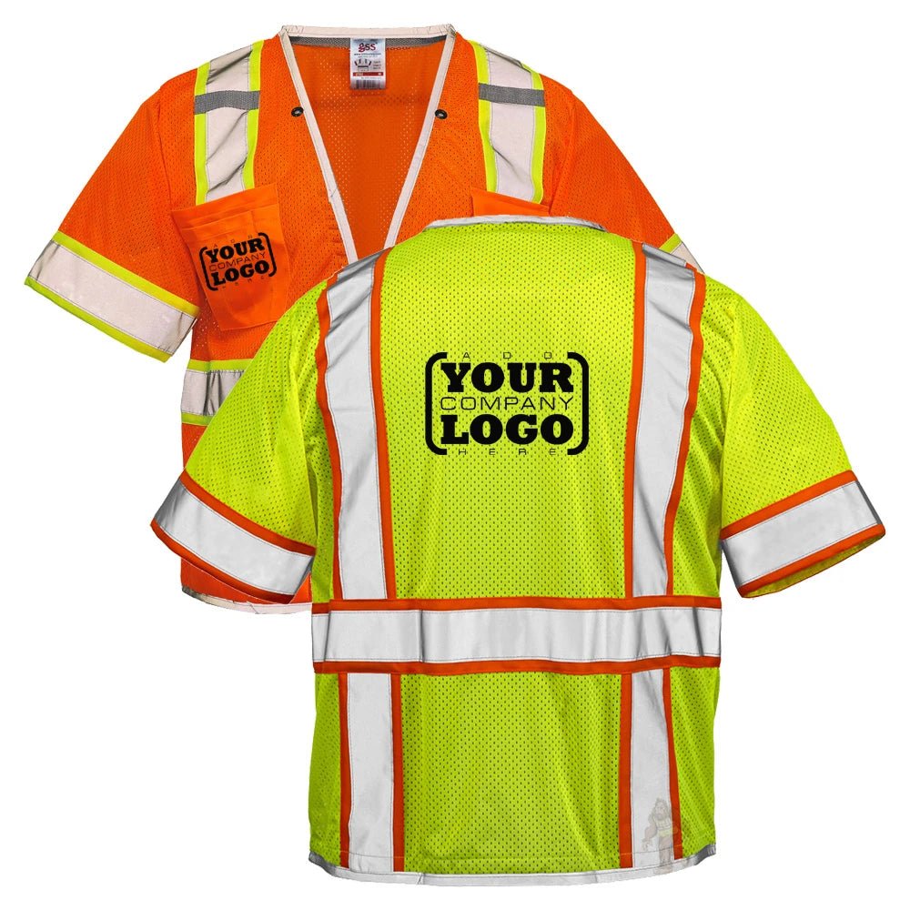 2701/2702 Class 3 Hi Vis Contrast Hyper - Lite Safety Vest - Custom Craft Solution