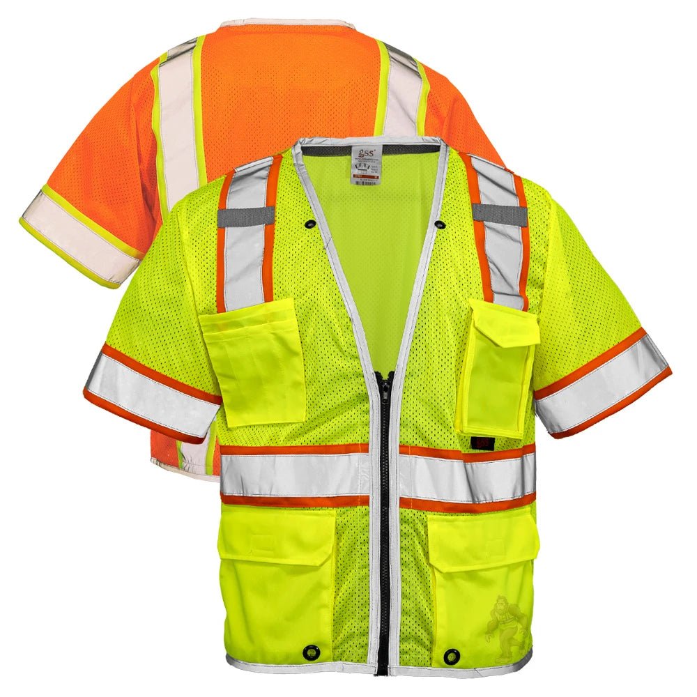 2701/2702 Class 3 Hi Vis Contrast Hyper - Lite Safety Vest - Custom Craft Solution