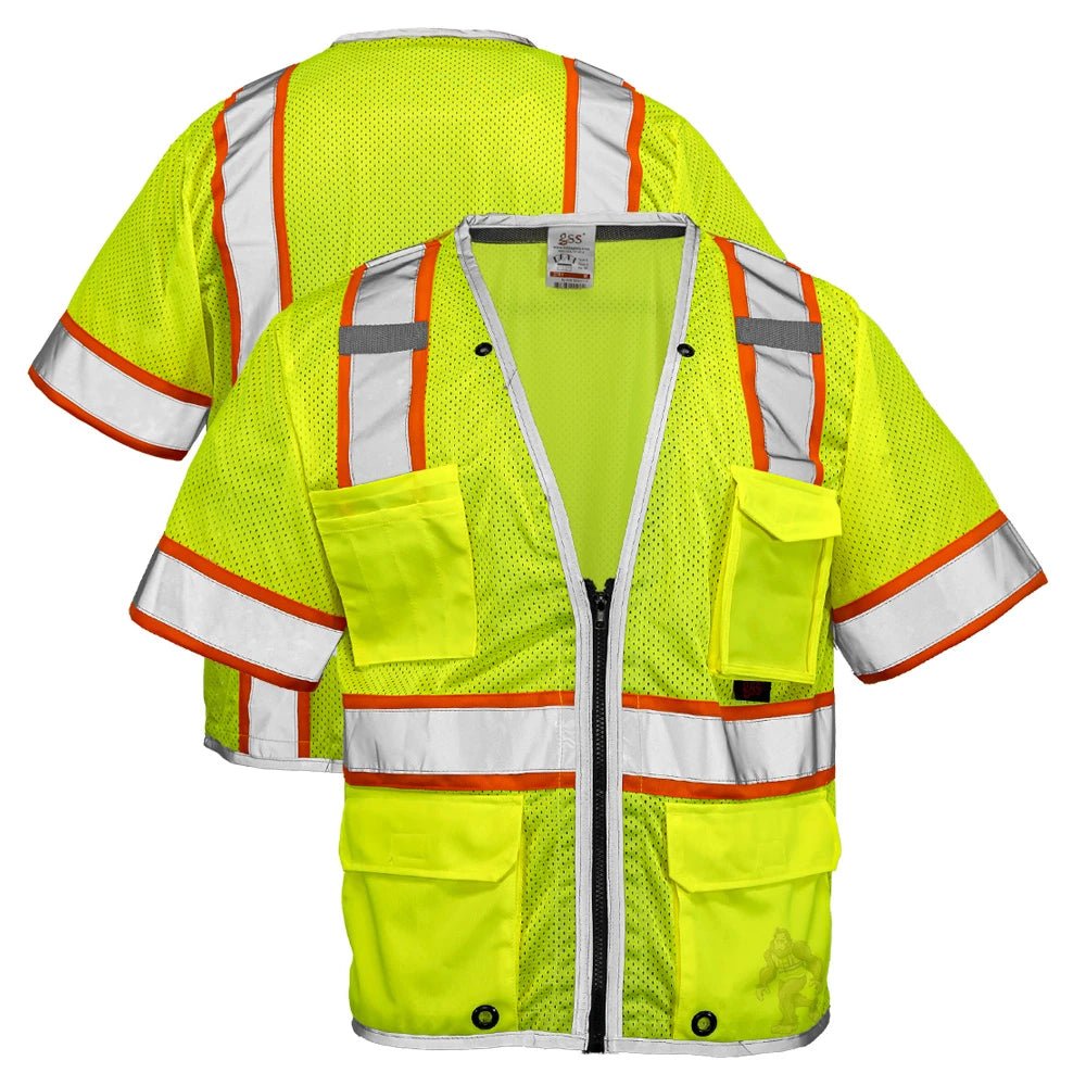 2701/2702 Class 3 Hi Vis Contrast Hyper - Lite Safety Vest - Custom Craft Solution