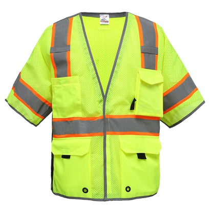 2705 Class 3 Hi Vis Reflective Breakaway Safety Vest - Custom Craft Solution