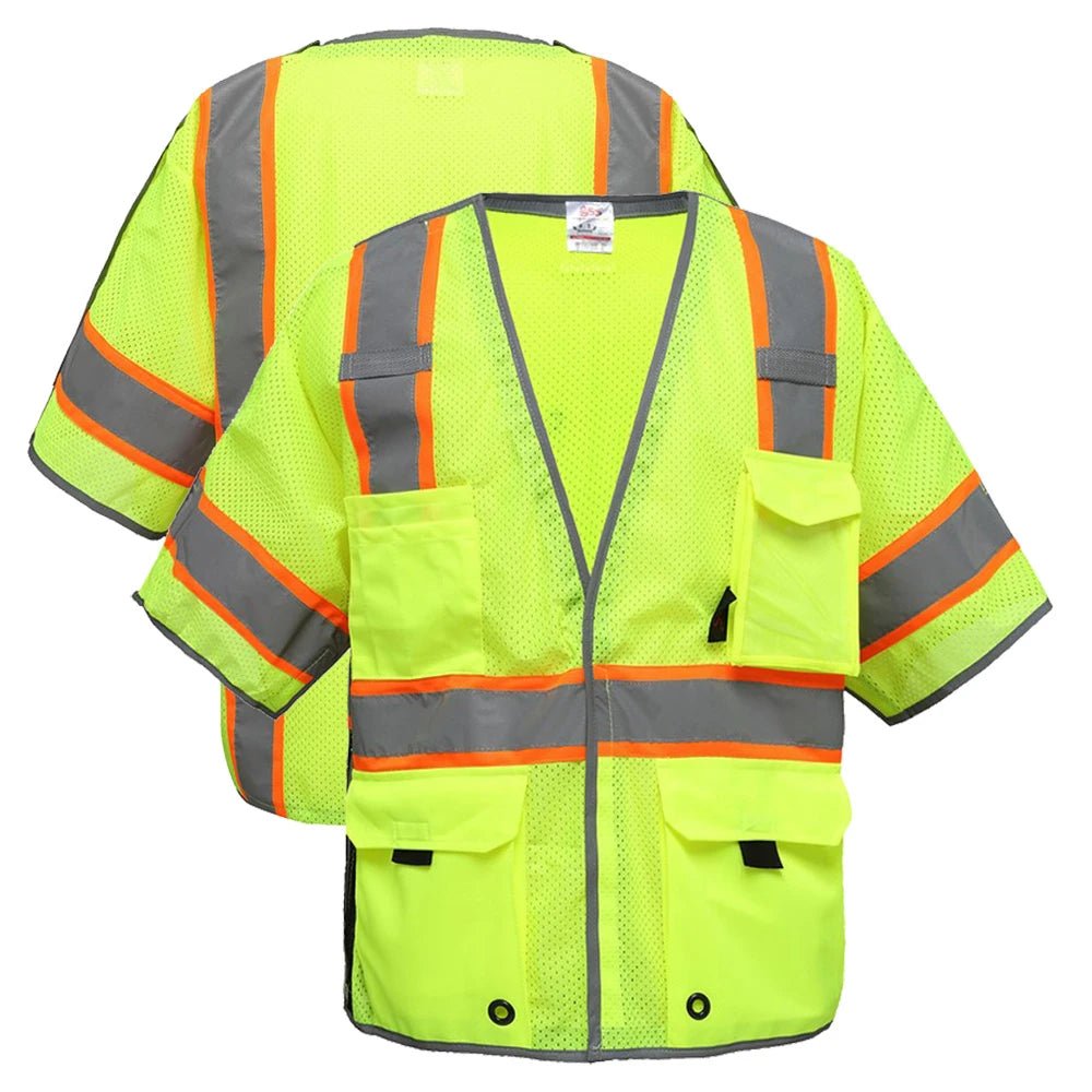 2705 Class 3 Hi Vis Reflective Breakaway Safety Vest - Custom Craft Solution