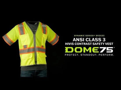 DV2533 Class 3 HiVis Contrast Viz - Cool Safety Vest - Custom Craft Solution