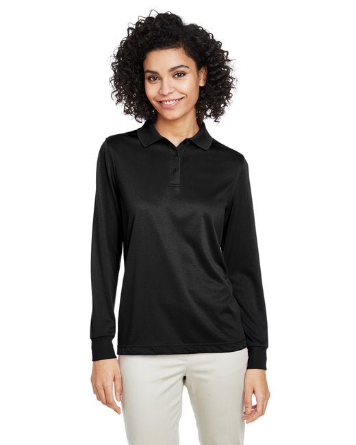 Harriton Ladies' Advantage Snag Protection Plus IL Long Sleeve Polo - Custom Craft Solution