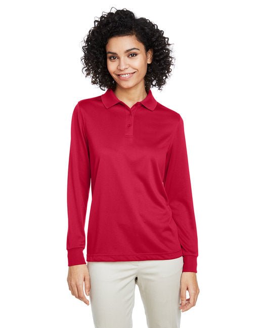 Harriton Ladies' Advantage Snag Protection Plus IL Long Sleeve Polo - Custom Craft Solution