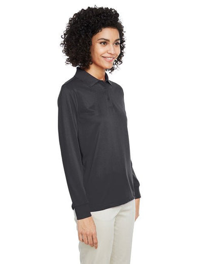 Harriton Ladies' Advantage Snag Protection Plus IL Long Sleeve Polo - Custom Craft Solution