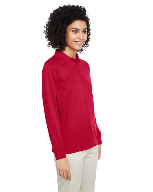 Harriton Ladies' Advantage Snag Protection Plus IL Long Sleeve Polo - Custom Craft Solution