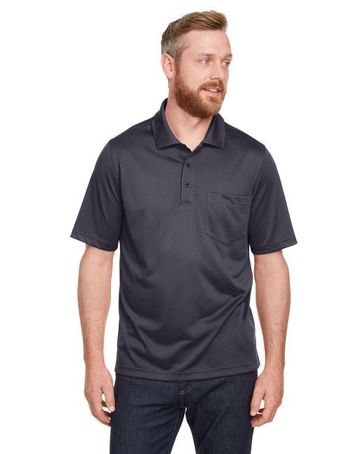 Harriton Men's Advantage Snag Protection Plus IL Pocket Polo - Custom Craft Solution