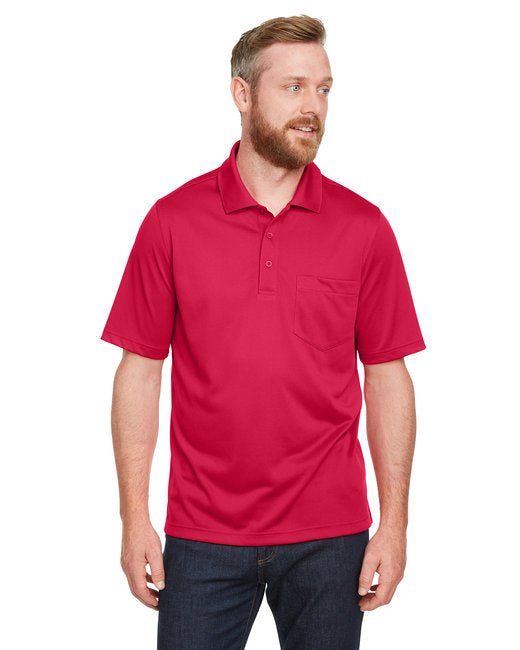 Harriton Men's Advantage Snag Protection Plus IL Pocket Polo - Custom Craft Solution