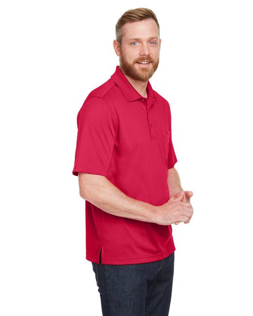 Harriton Men's Advantage Snag Protection Plus IL Pocket Polo - Custom Craft Solution