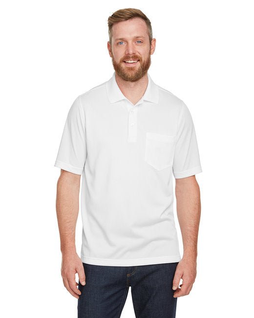 Harriton Men's Advantage Snag Protection Plus IL Pocket Polo - Custom Craft Solution