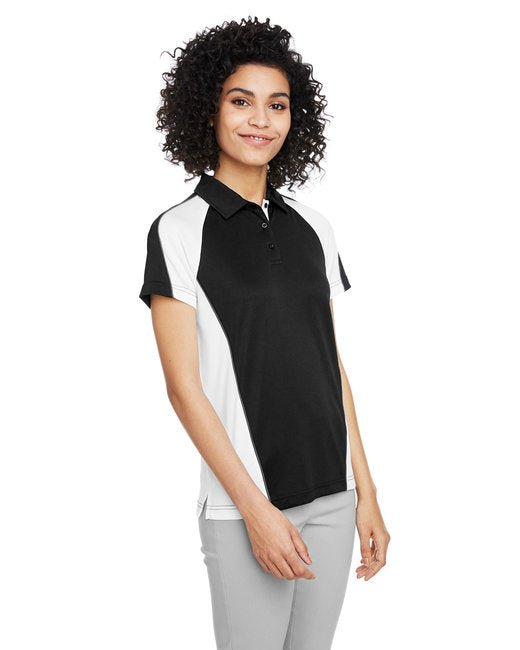 Harriton Ladies' Advantage Snag Protection Plus IL Colorblock Polo - Custom Craft Solution