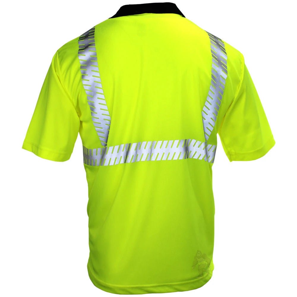 75 - 5213 Class 2 HiVis Segmented Short Sleeve Polo - Custom Craft Solution