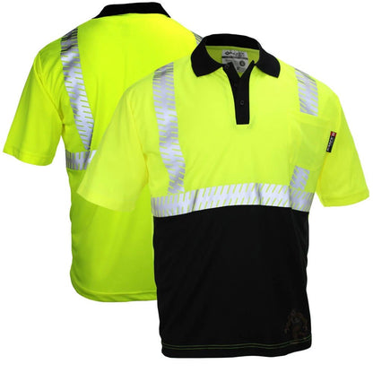 75 - 5213 Class 2 HiVis Segmented Short Sleeve Polo - Custom Craft Solution