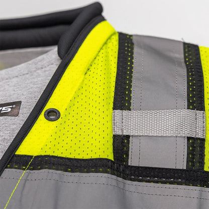 OV6100 HiVis Class 2 Heavy Duty Utility Vest with ProPocket™ - custom safety vests shoulder strap detail