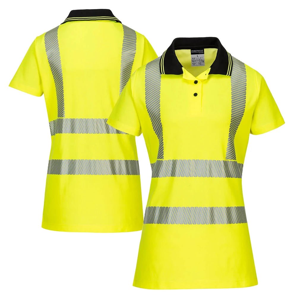 LW72 Class 2 Women's HiVis Short Sleeve Pro Polo Safety Shirt - Custom Craft Solution