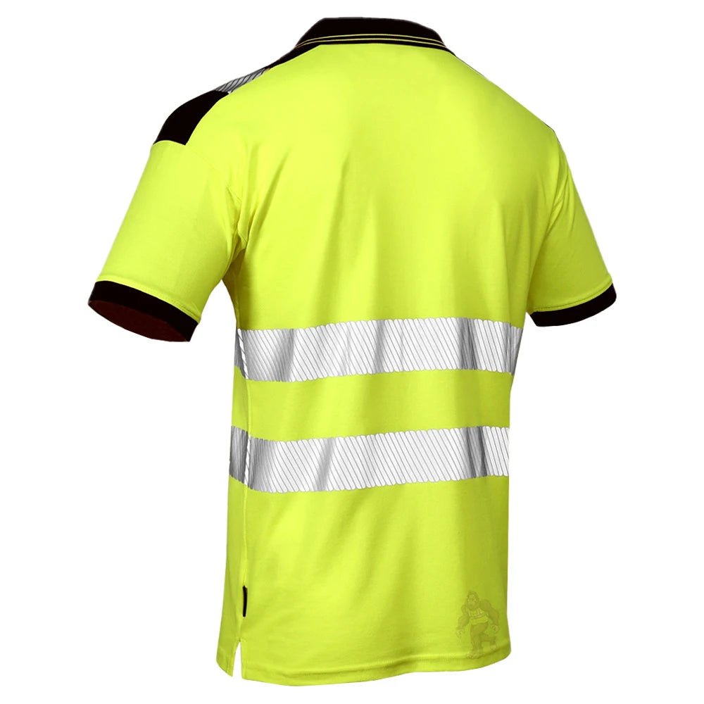 T180 Class 2 HiVis Segmented Short Sleeve Safety Polo Shirt - Custom Craft Solution