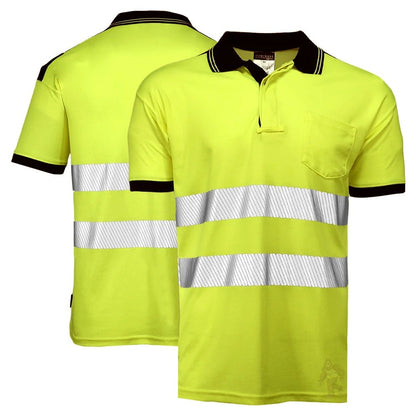 T180 Class 2 HiVis Segmented Short Sleeve Safety Polo Shirt - Custom Craft Solution