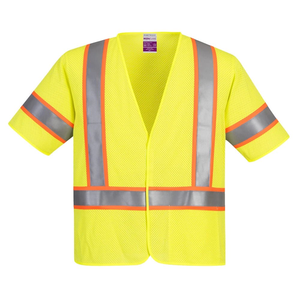 UFR24 Class 3 FR CAT 1 Contrast Mesh Safety Vest - Custom Craft Solution