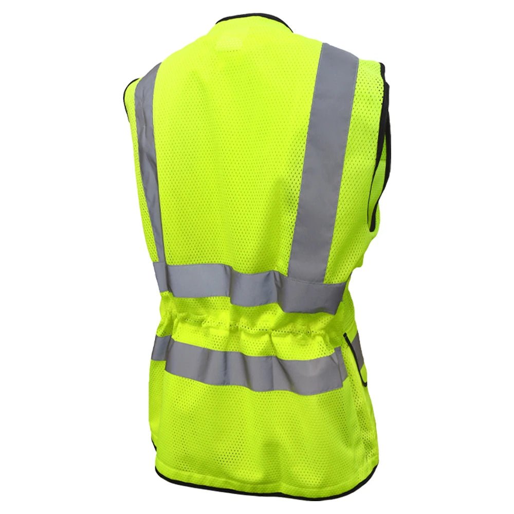 SV59W Class 2 HiVis Ladies Heavy Duty Surveyor Safety Vest - custom safety vests yellow varient