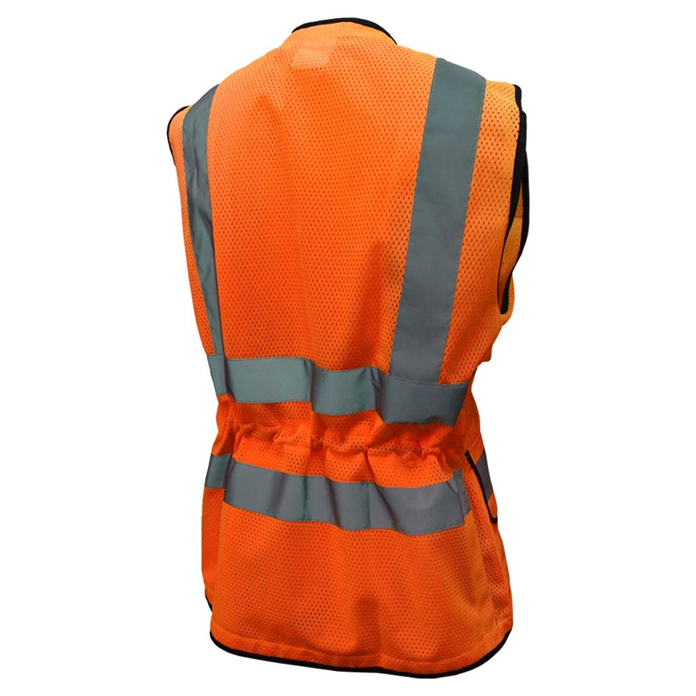 SV59W Class 2 HiVis Ladies Heavy Duty Surveyor Safety Vest - custom safety vests orange varient