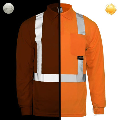 ST22 Class 2 Long Sleeve Polo - Custom Craft Solution